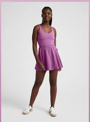 Score Pleated Dress