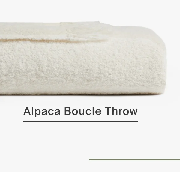 Alpaca Boucle Throw