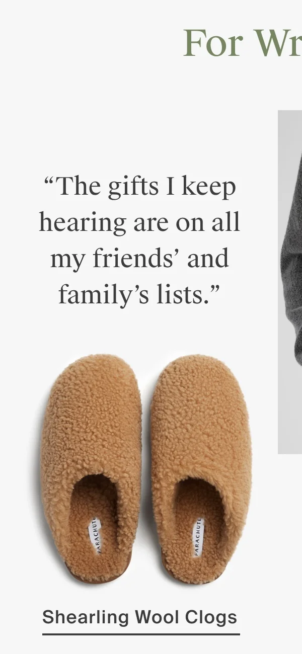 Shearling Wool Clogs