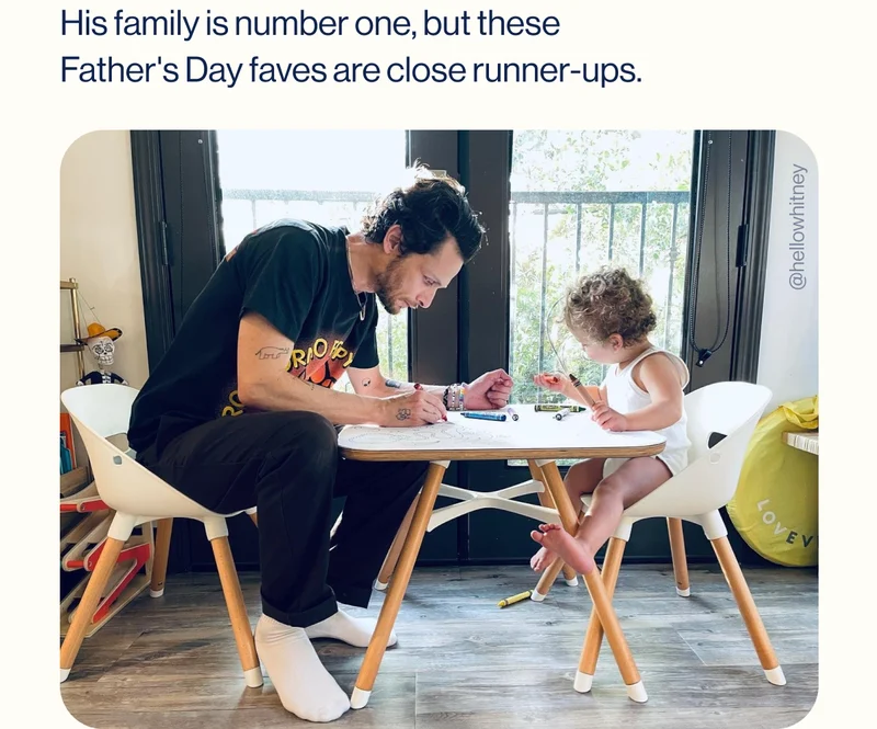 His family is number one, but these Father's Day faves are close runner-ups.