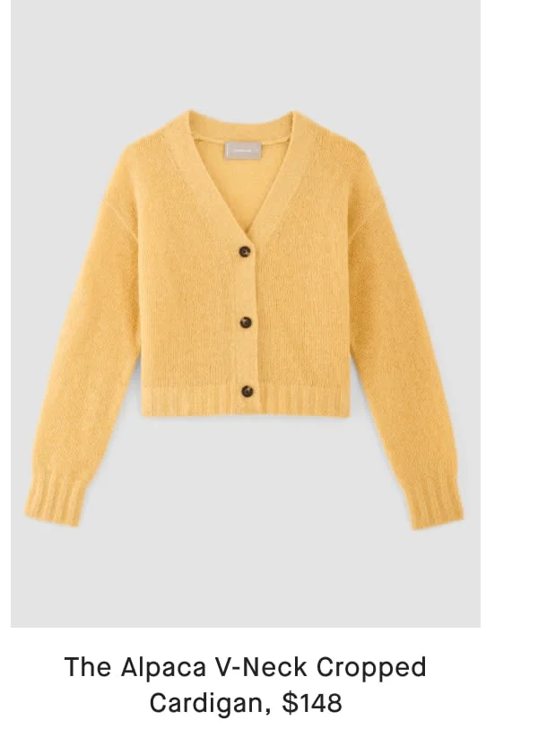 [image]the alpaca v-neck cropped cardigan