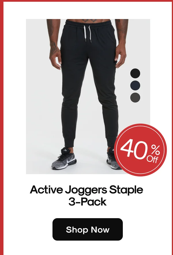 Active Joggers Staple 3-Pack