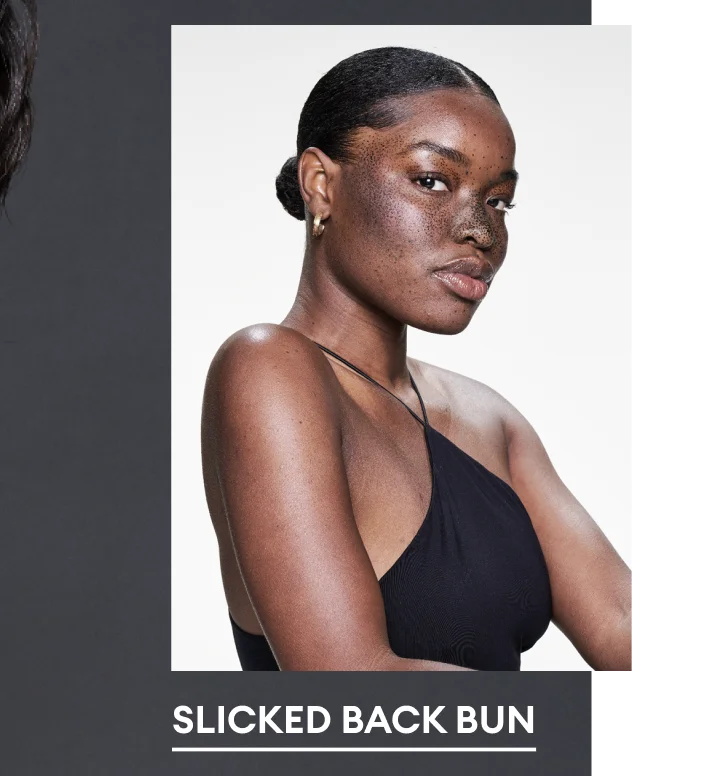 slicked back bun