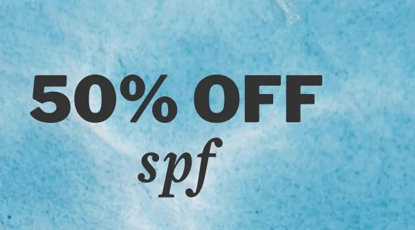 50% OFF spf