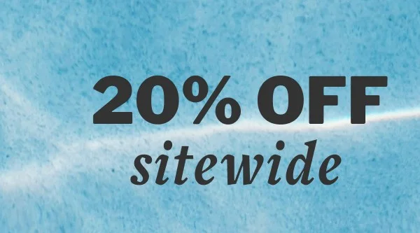 20% OFF sitewide