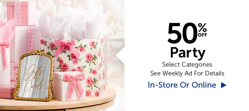 50% Off Party - Select Categories