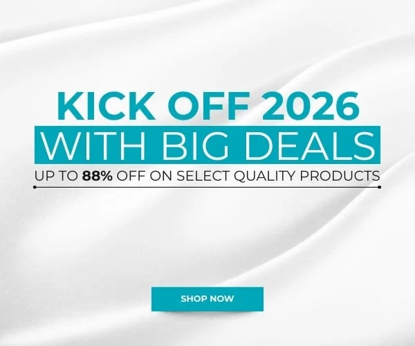 Kick Off 2026 with Big Deals: Up to 86% Off on select quality products. Shop Now!