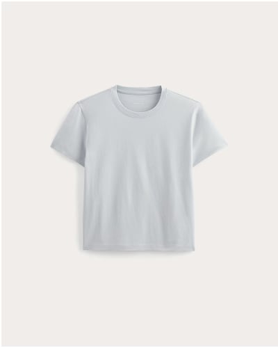 [Image]The Box-Cut Tee in Essential Cotton | Air Blue