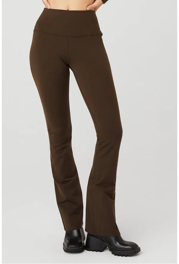 Airbrush High-Waist Bootcut Legging - Espresso - Espresso / S / Full 28"