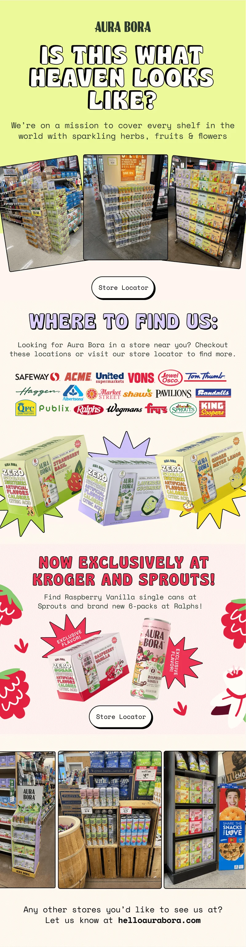 aura bora retail campaign