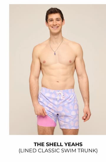 Lined Classic Swim Trunk: The Shell Yeahs