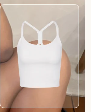 Spacedye Slim Racerback Cropped Tank