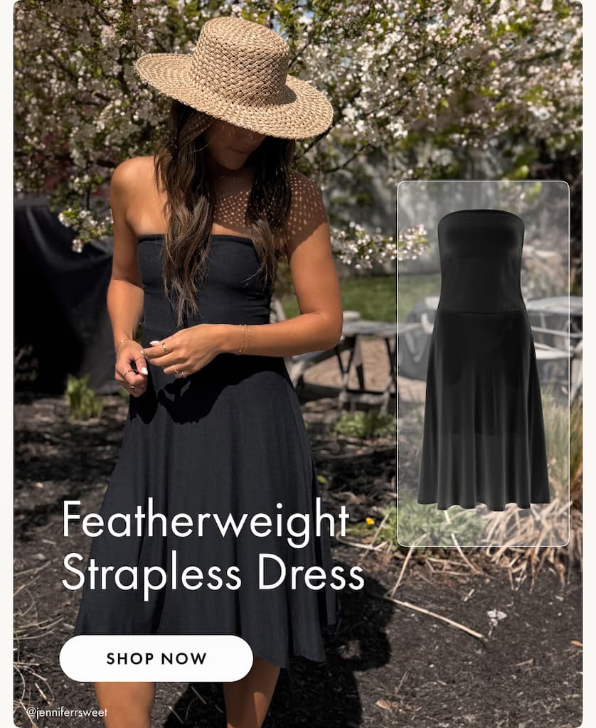 Featherweight Strapless Dress