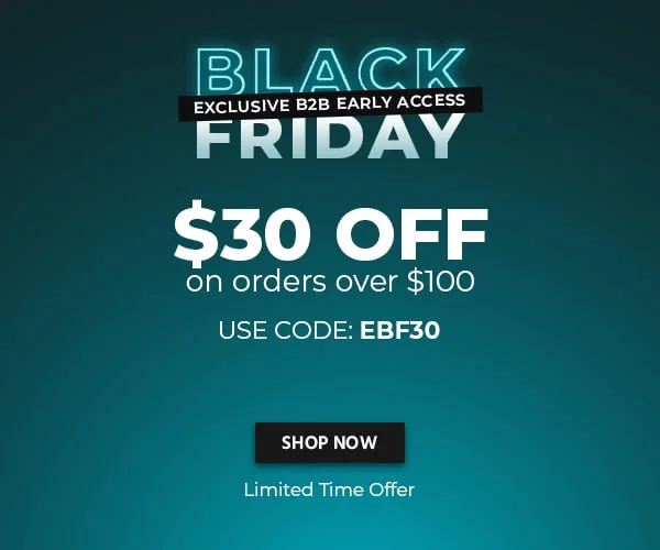 Black Friday Exclusive B2B Early Access Get 25% Off on Selected Products Use Code: discount code Limited Time Offer Shop Now