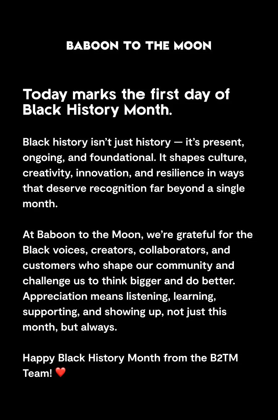 Black History Month
