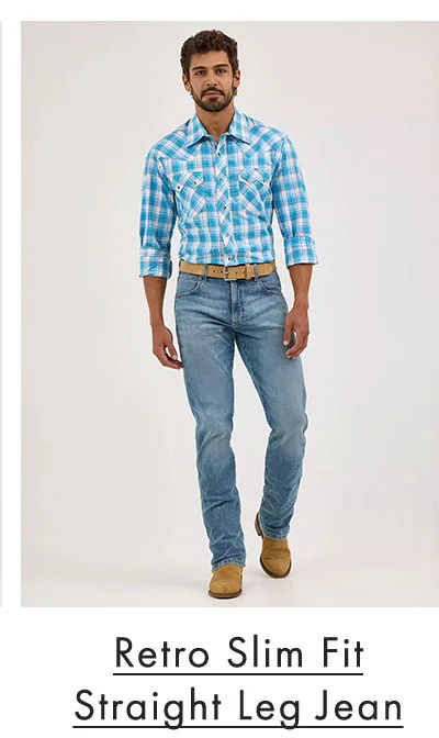 Retro Slim Fit Straight Leg Jean