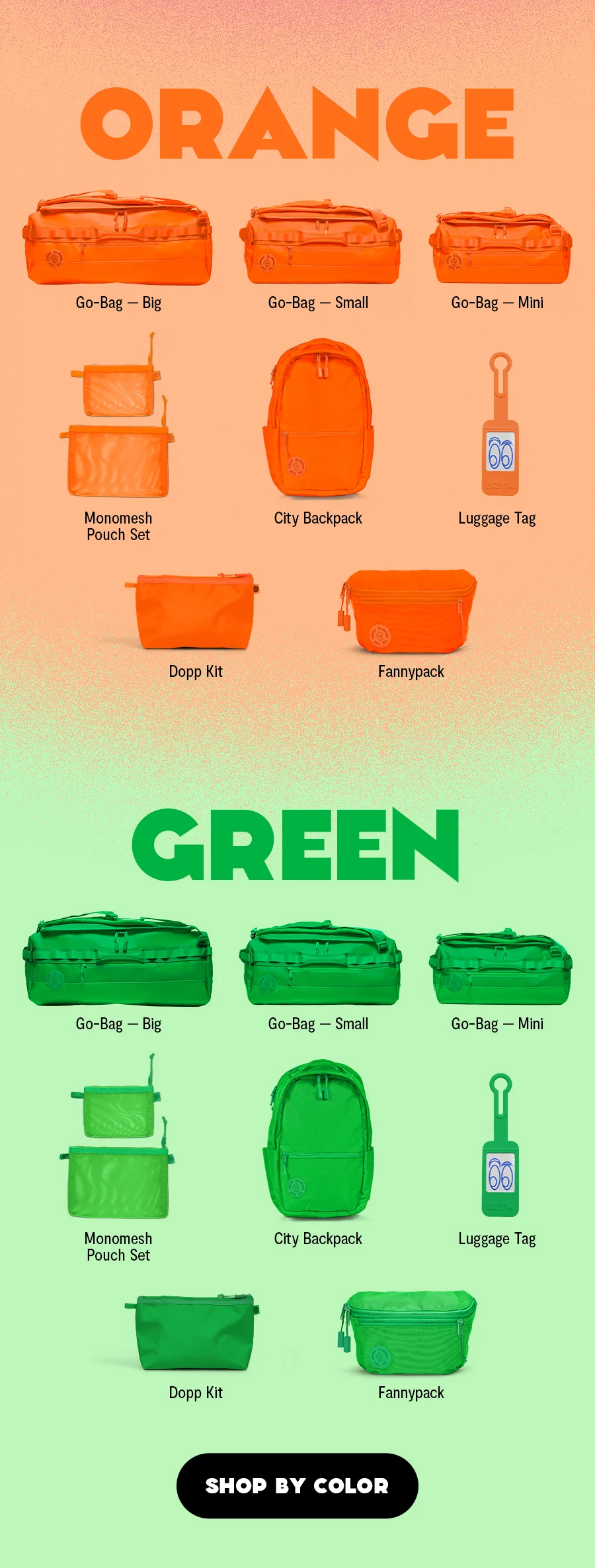 New Primary Colors: Red, Orange, and Green