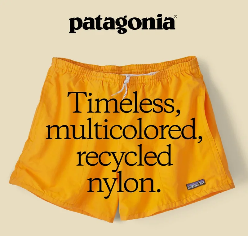 Timeless, multicolored, recycled nylon