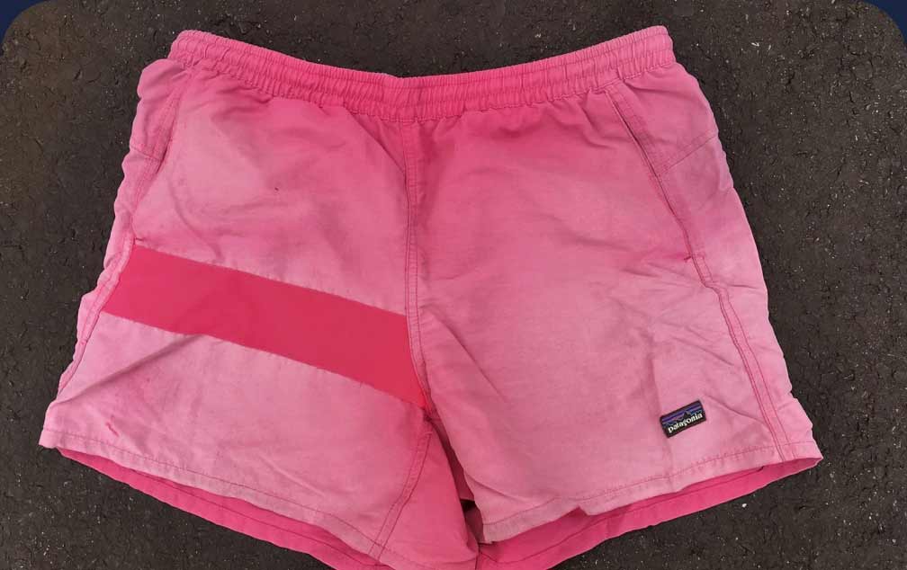 A pair of faded Baggies.