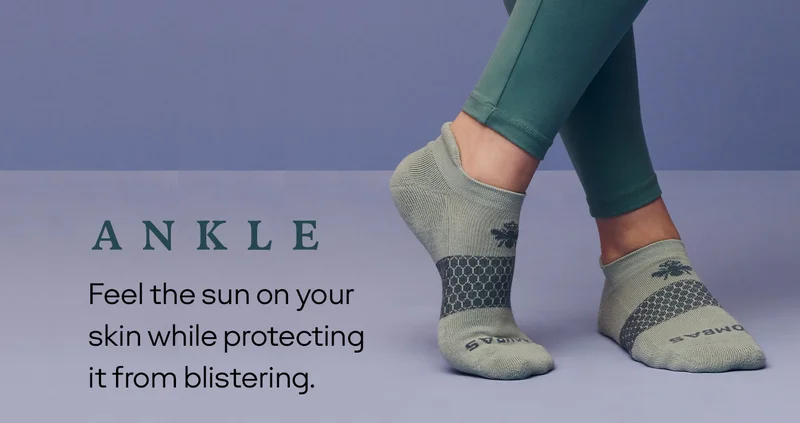 ANKLE. Feel the sun on your skin while protecting it from blistering.