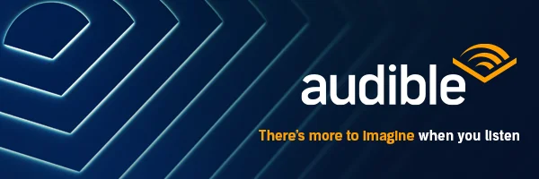 Audible footer ad. Text reads: Audible. There's more to Imagine when you listen.