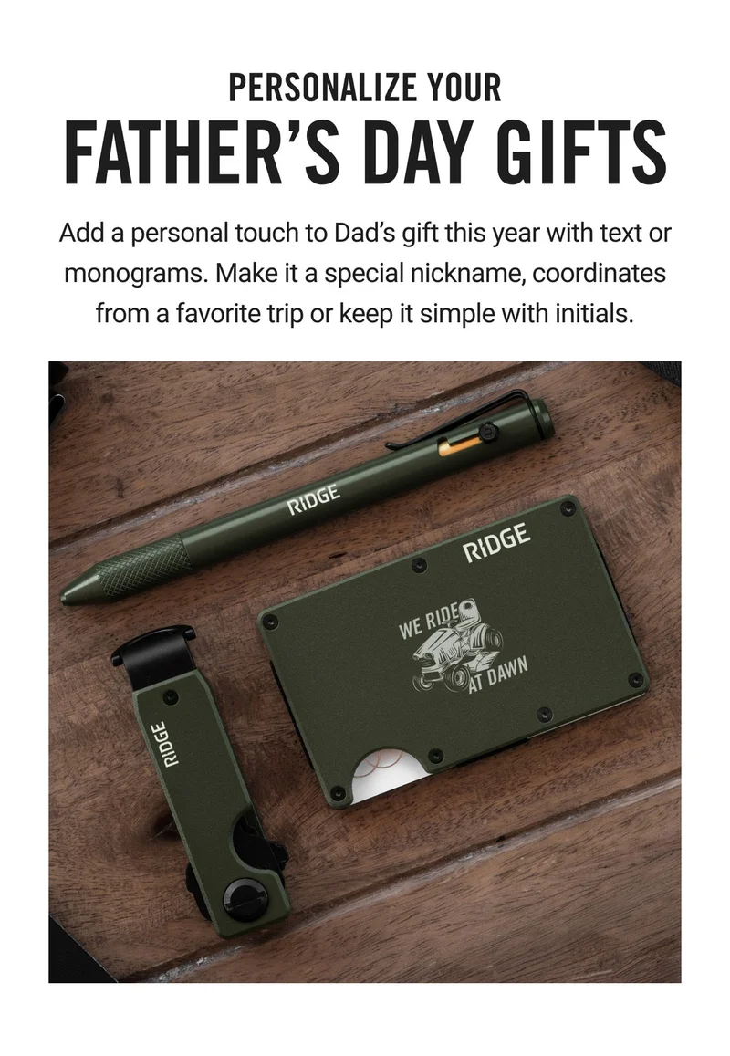 Personalize your Father's Day gifts