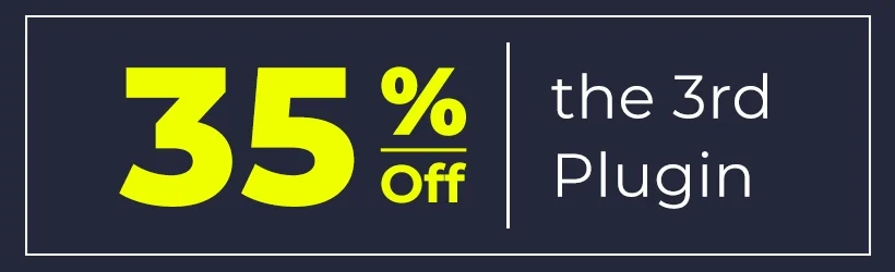 35% off the 3rd plugin