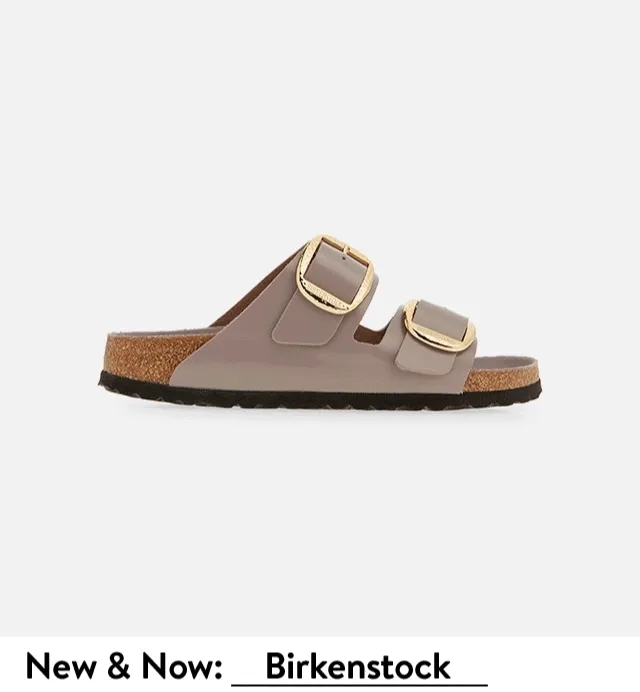 A Birkenstock slide, Nike sneakers, a Dolce Vita flat, a Sam Edelman sandal and a Steve Madden slide.