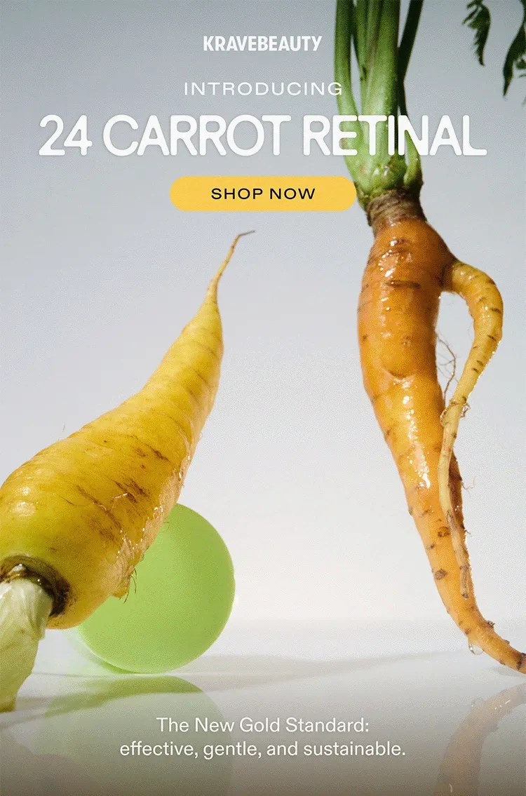 Introducing 24 Carrot Retinal - effective, gentle, and sustainable.