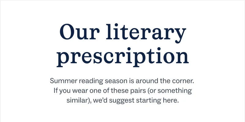 Our literary prescription