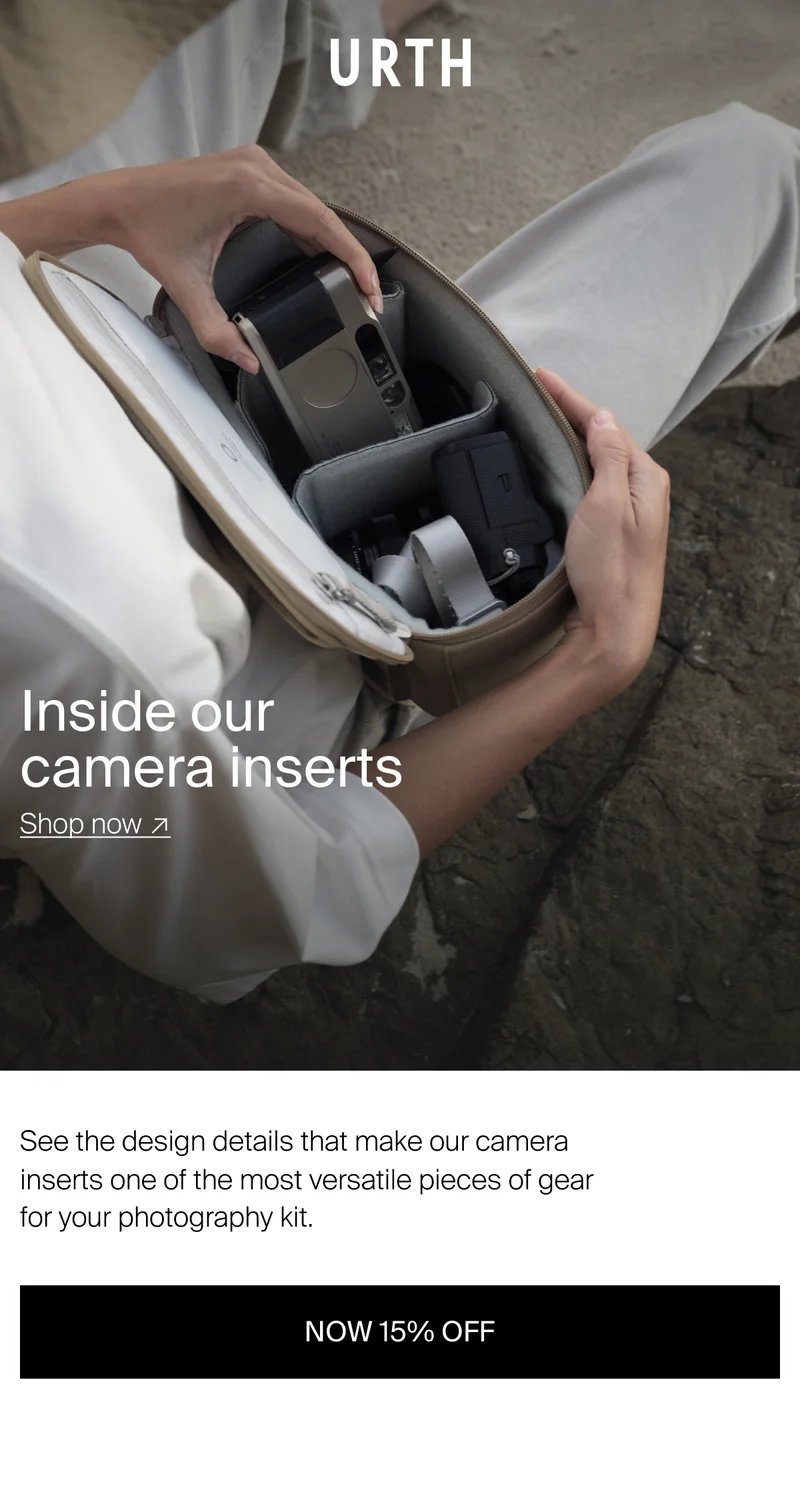 Inside our camera inserts – Shop now