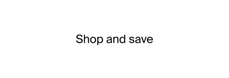 Shop and save