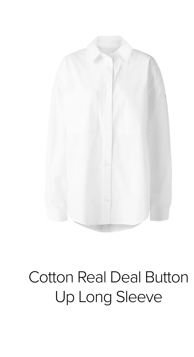 Cotton Real Deal Button Up Long Sleeve