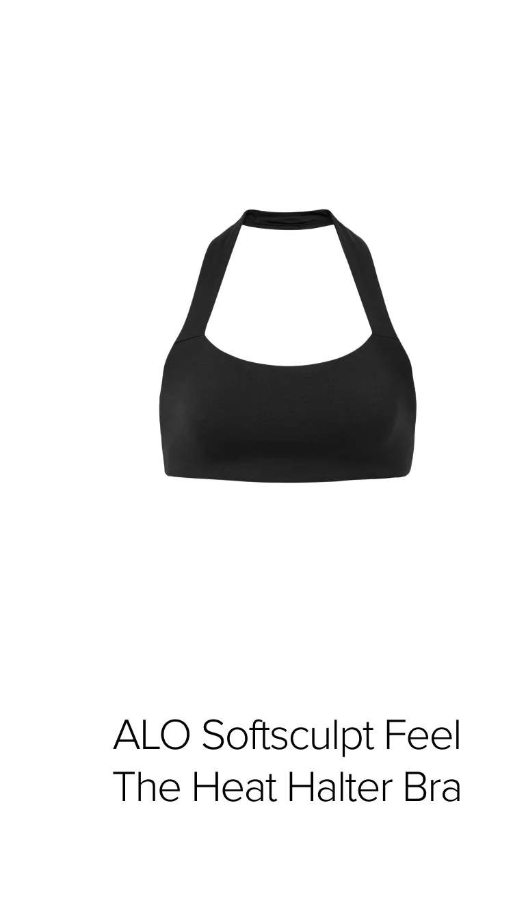 ALO Softsculpt Feel The Heat Halter Bra