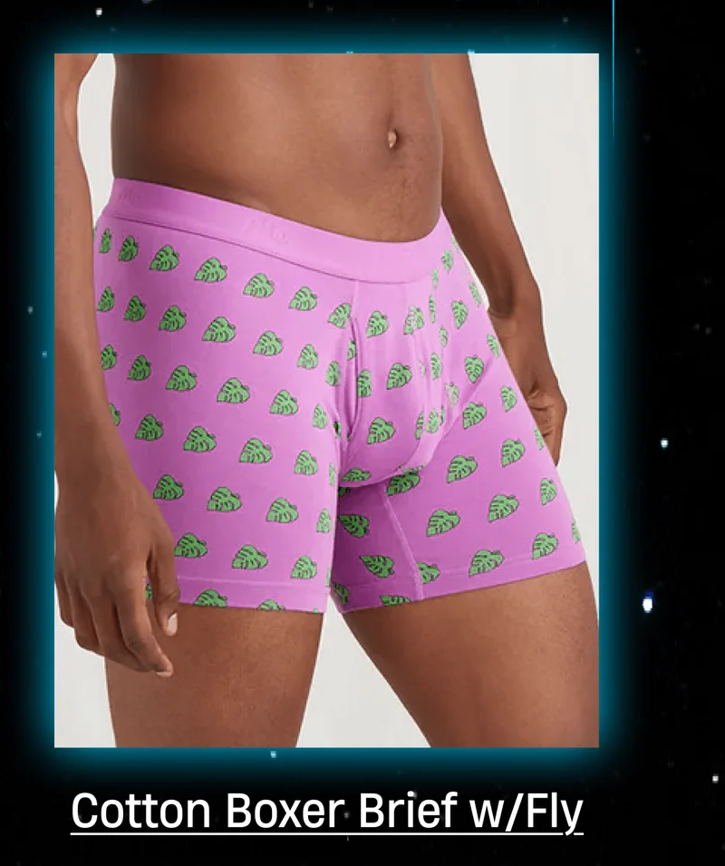 Cotton Boxer Brief w/Fly