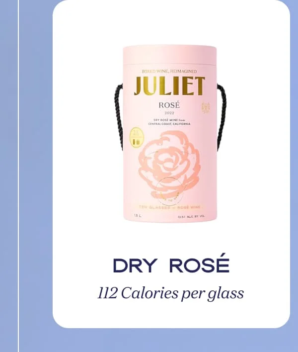 Dry Rosé | 112 Calories per glass