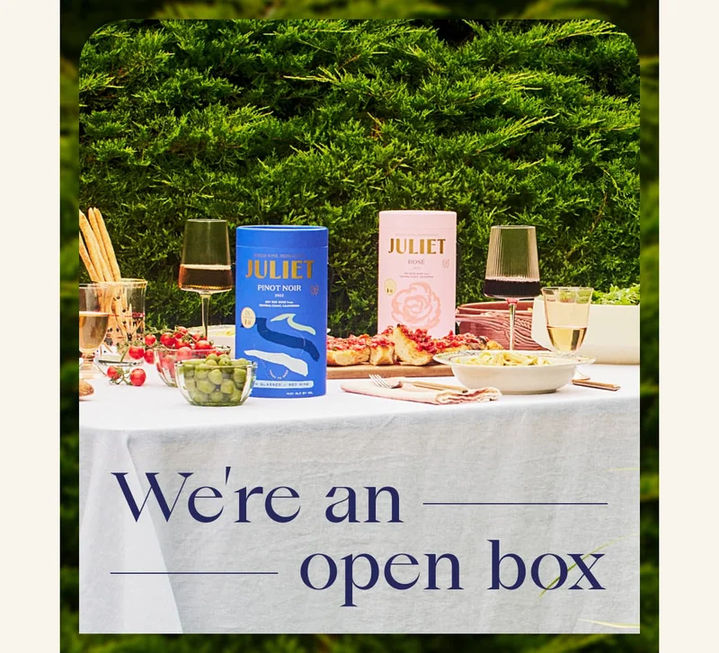 We’re an  open box