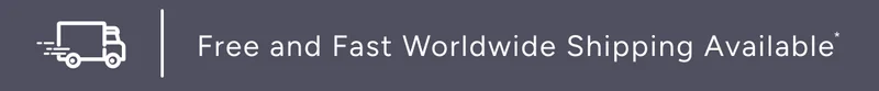Free and fast worldwide shipping available