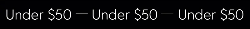 Under $50