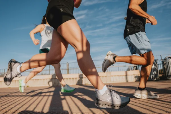 Group of people running in On shoes
