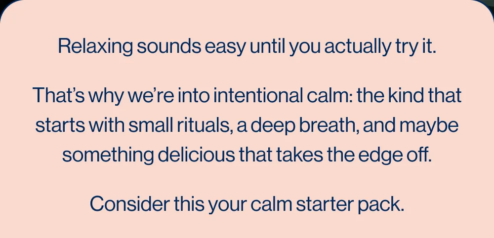 Relaxing sounds simple until you try it