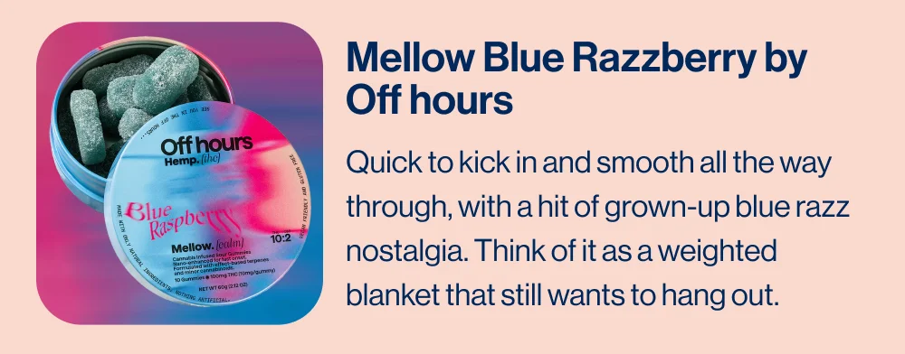 Mellow Blue Raspberry Gummies
