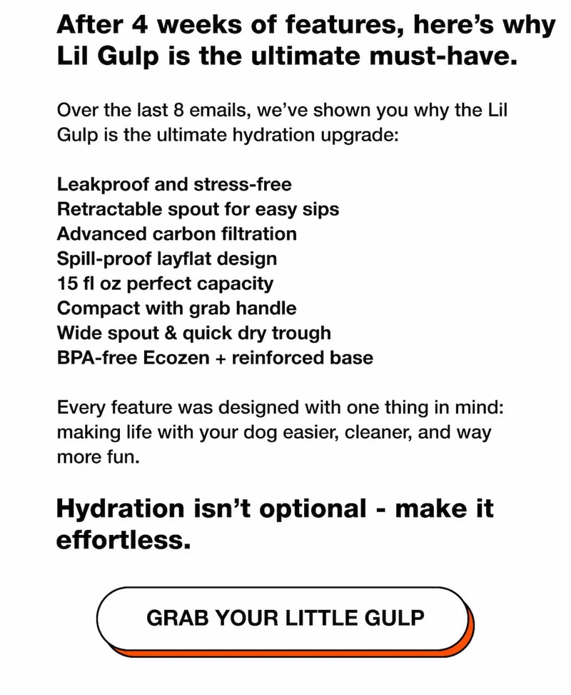 After 4 weeks of features, here’s why Lil Gulp is the ultimate must-have.