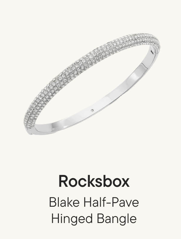 Blake Half-Pave Hinged Bangle