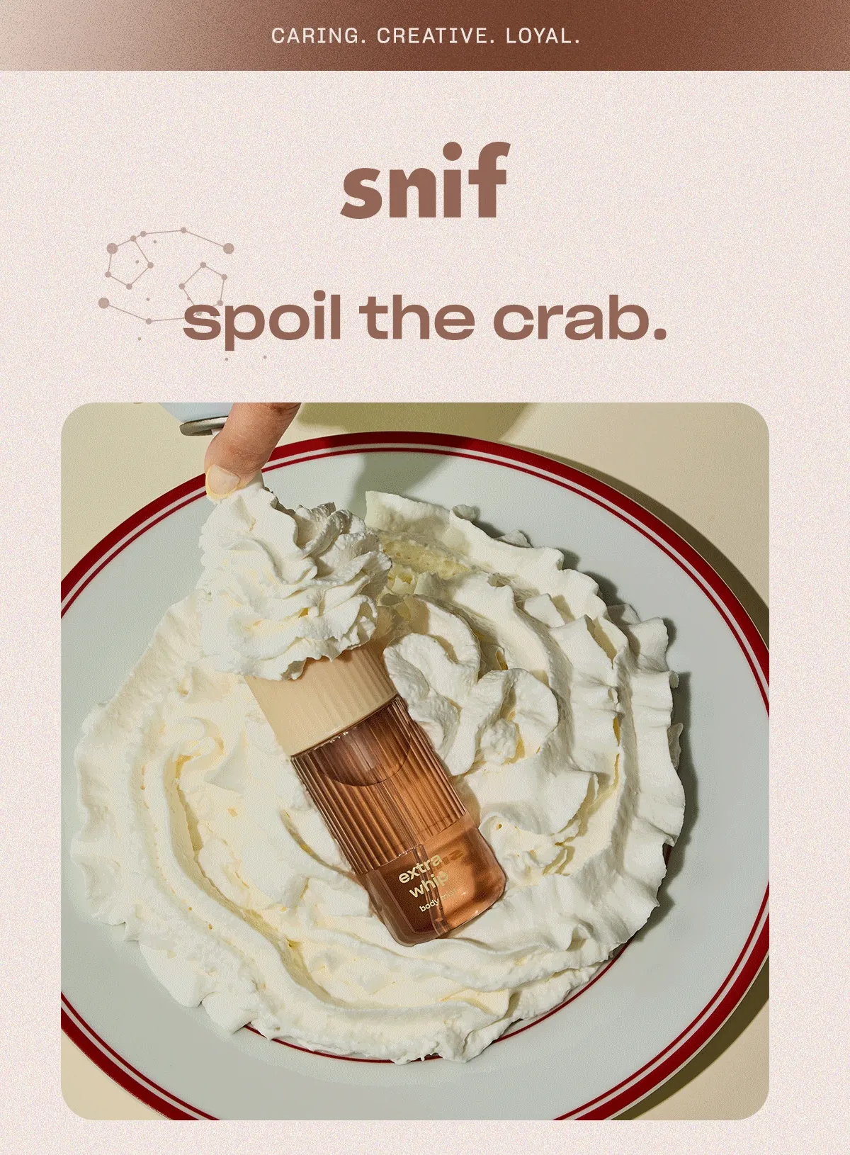 spoil the crab.