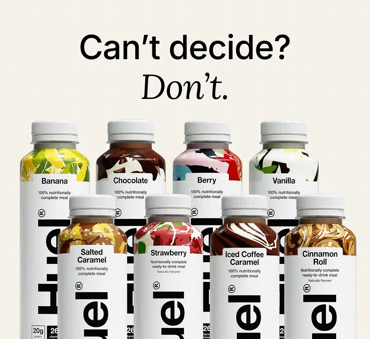 Can't decide? Don't.