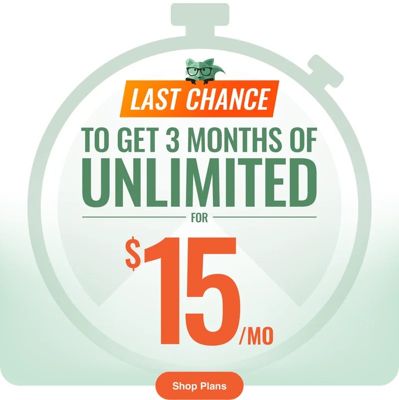Last Chance to get 3 Months of Unlimited for $15/mo