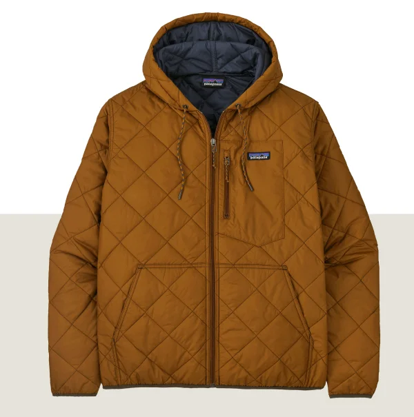 Men’s Diamond Quilted Bomber Hoody