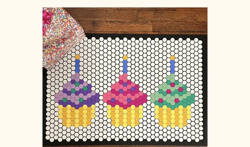 Cupcake Tile Mat Design | @tilematproject
