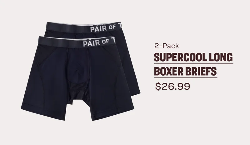 2-Pack SuperCOOL Long Boxer Briefs  $26.99